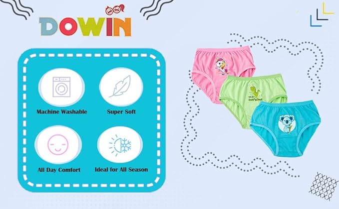 Dowin Girls Cotton Panty