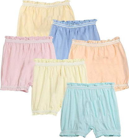 Dowin Boys and Girls 100% Cotton Bloomers(Pack of 6)