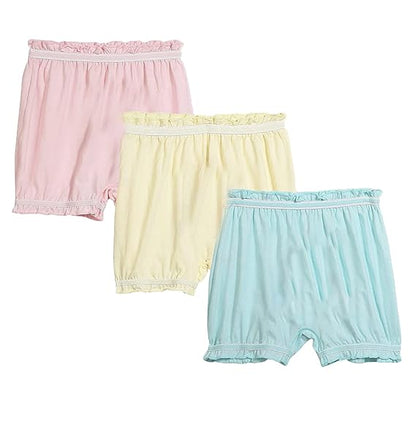 Dowin Boys and Girls 100% Cotton Bloomers(Pack of 3)