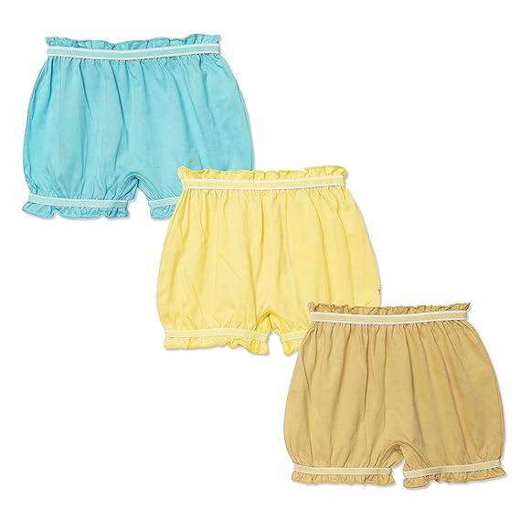 Dowin Boys and Girls 100% Cotton Bloomers(Pack of 3)