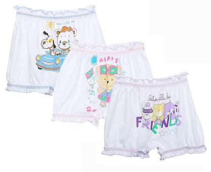 Dowin Boys and Girls 100% Cotton Bloomers(Pack of 6)