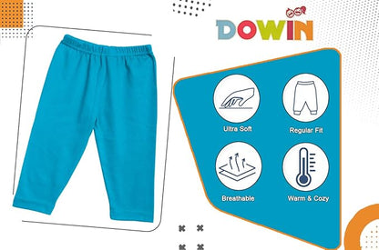 Dowin Unisex- Baby Cotton Solid Pajama Bottom (Pack of 6)