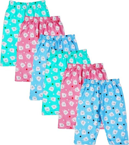 Dowin Unisex- Baby Cotton Solid Pajama Bottom (Pack of 6)