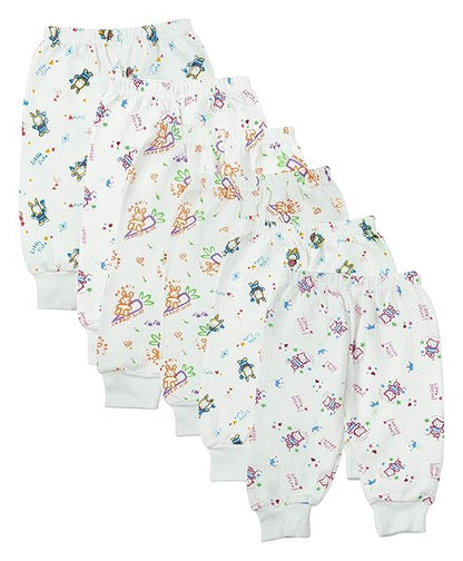 Dowin Unisex- Baby Cotton Solid Pajama Bottom (Pack of 6)