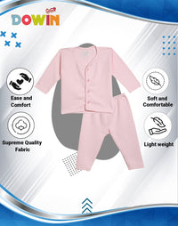 Dowin Winter Warmth Front Open Thermal Baby Suit for Winter Assorted | Pack of 3