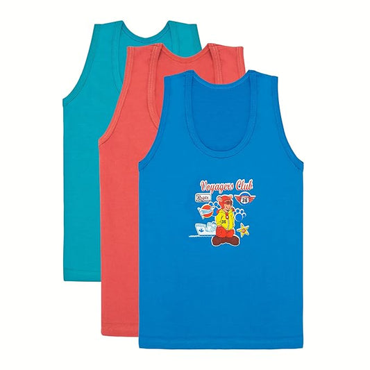 Dowin Assorted Boys Cotton Vest Soft|Light Weight|