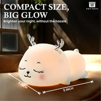 Deer Silicone Lamp for Baby, Boys & Girls Bedroom, Home Decoration