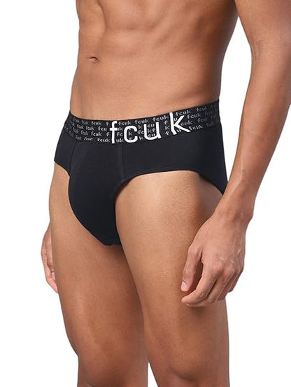 FCUK Mens Solid Briefs