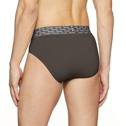 FCUK Mens Solid Briefs