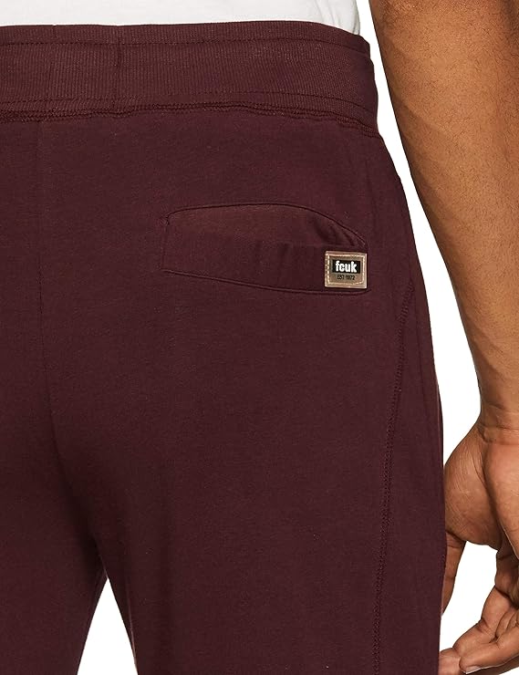 FCUK Mens 3 Pocket Solid Track Pants