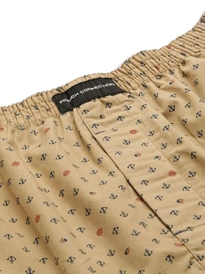 FCUK Mens Printed Pure Cotton Boxers