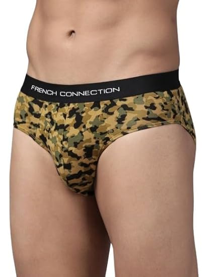 Fuck Mens Regular Fit Solid Cotton Brief Pack of 1