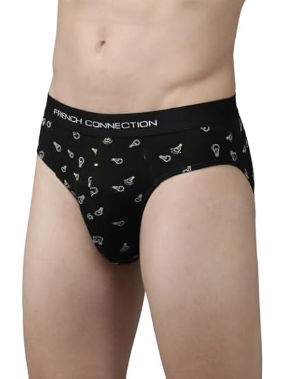 Fuck Mens Regular Fit Solid Cotton Brief Pack of 1