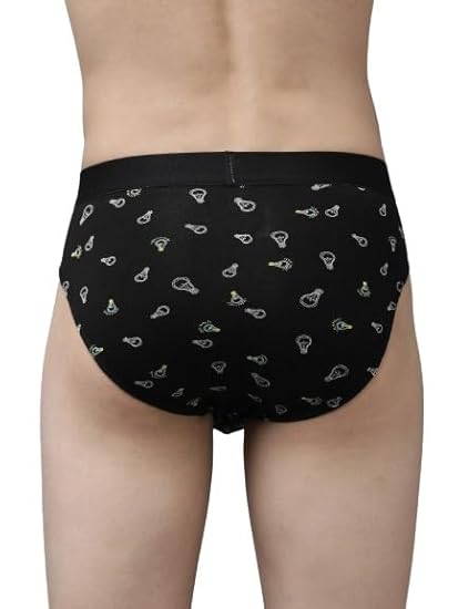 Fuck Mens Regular Fit Solid Cotton Brief Pack of 1