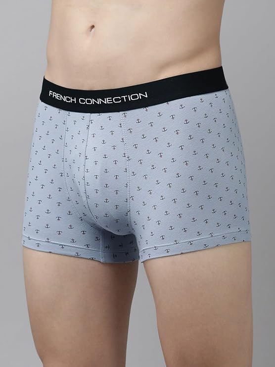 FCUK Mens Cotton Printed Trunk