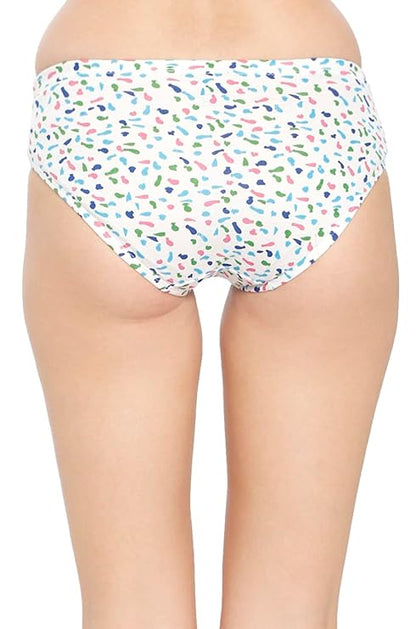 VIP Feelings Amelie Women's Cotton Inner Elastic Hipster Panty(Pack of 3) Printed