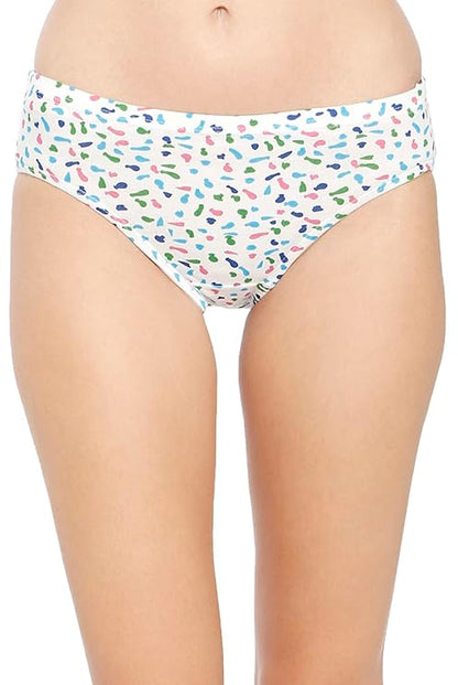 VIP Feelings Amelie Women's Cotton Inner Elastic Hipster Panty(Pack of 3) Printed