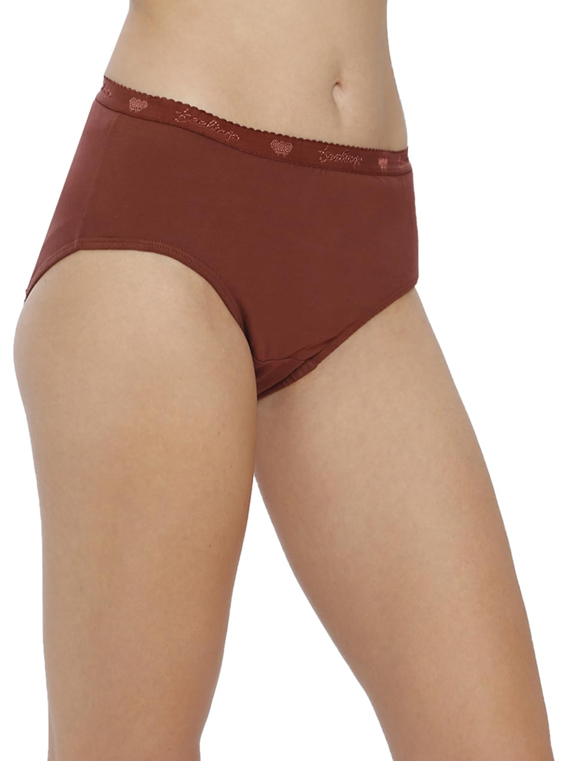 VIP Feelings Amelie Women's Cotton Outer Elastic Hipster Panty(Pack of 3) Plain