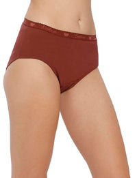 VIP Feelings Amelie Women's Cotton Outer Elastic Hipster Panty(Pack of 3) Plain