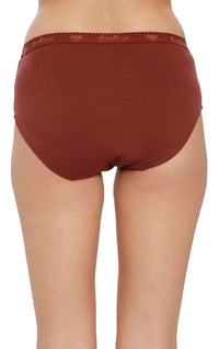 VIP Feelings Amelie Women's Cotton Outer Elastic Hipster Panty(Pack of 3) Plain