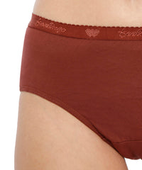 VIP Feelings Amelie Women's Cotton Outer Elastic Hipster Panty(Pack of 3) Plain