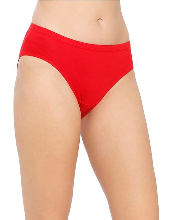 VIP Feelings Amelie Women's Cotton Inner Elastic Hipster Panty(Pack of 6)