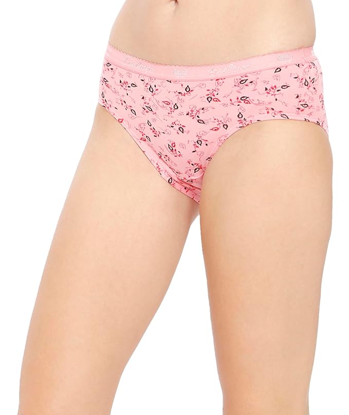 VIP Feelings Amelie Women's Cotton Outer Elastic Hipster Panty(Pack of 3) Printed