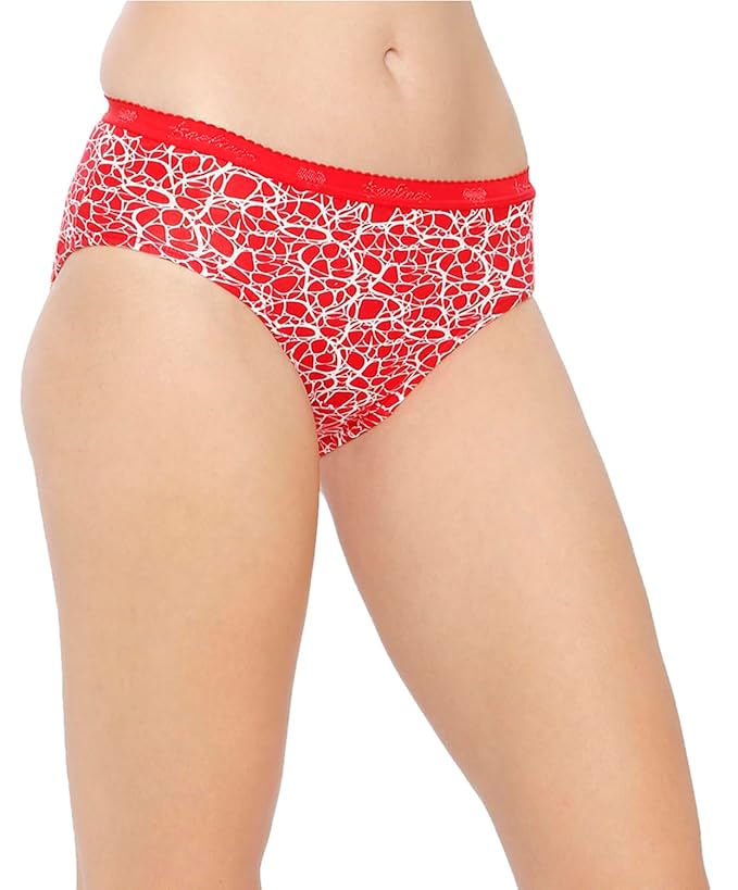 VIP Feelings Amelie Women's Cotton Outer Elastic Hipster Panty(Pack of 6)