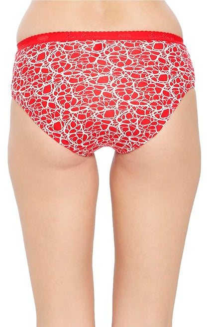 VIP Feelings Amelie Women's Cotton Outer Elastic Hipster Panty(Pack of 6)