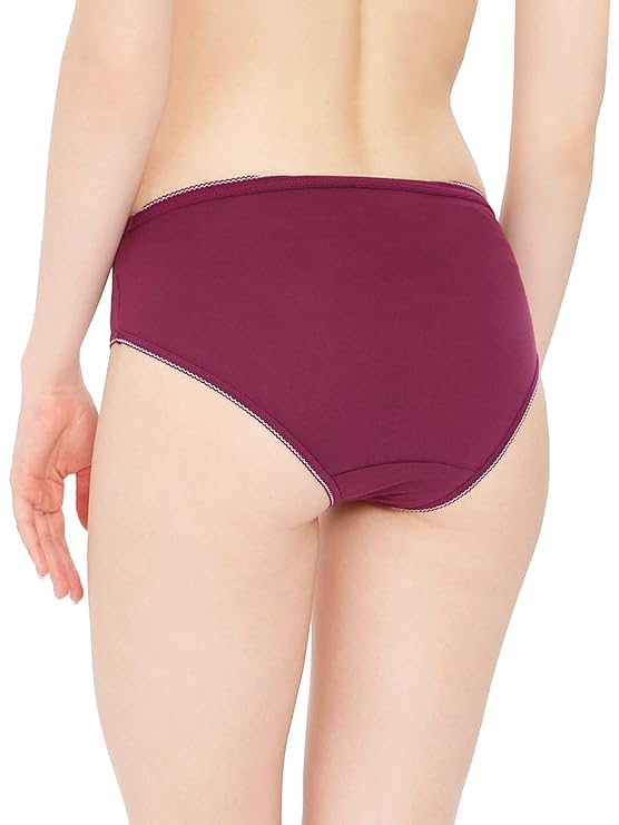 VIP Feelings Expression Women's Cotton Inner Elastic Hipster Panty(Pack of 4)