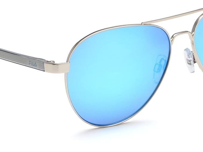 FILA 100% UV protected sunglasses for Men | Size- Large | Shape- Aviator | Model- SFI354K58579BSG