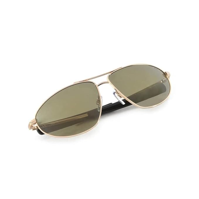 FILA Uv Protected Sunglasses For Men | Size- Large | Shape- Oval | Model- Sfi355K62594Gsg, Golden