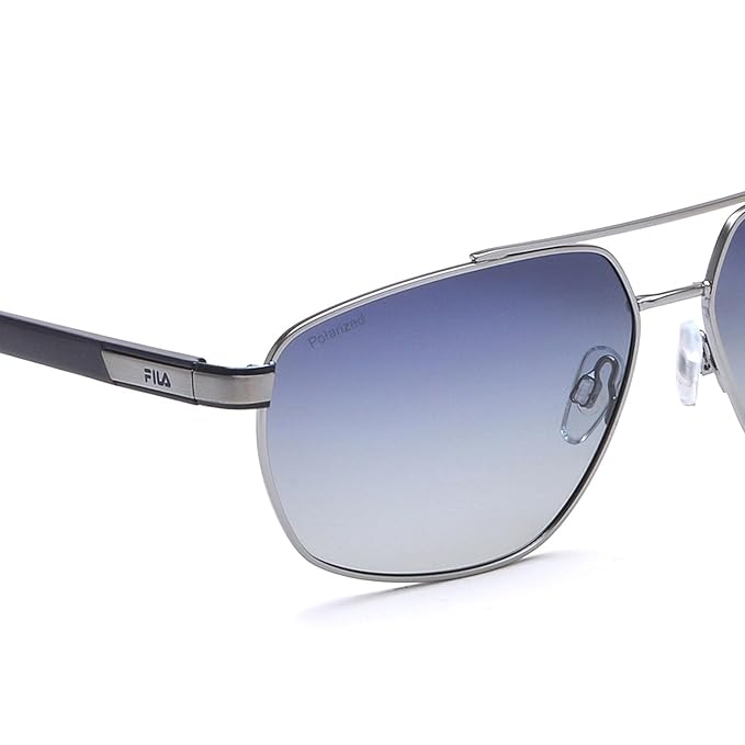 FILA 100% UV protected sunglasses for Men | Size- Large | Shape- Square | Model- SFI506K59594GSG