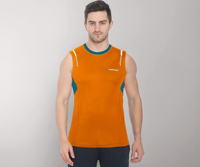 Genx Men's Solid Regular Fit T-Shirt