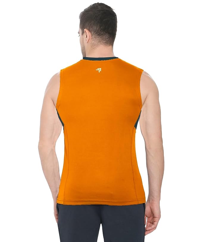 Genx Men's Solid Regular Fit T-Shirt