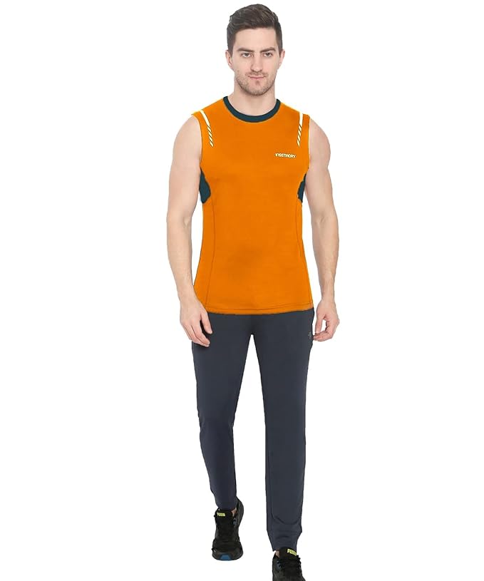 Genx Men's Solid Regular Fit T-Shirt