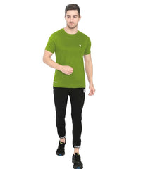 Genx Men's Solid Regular Fit T-Shirt