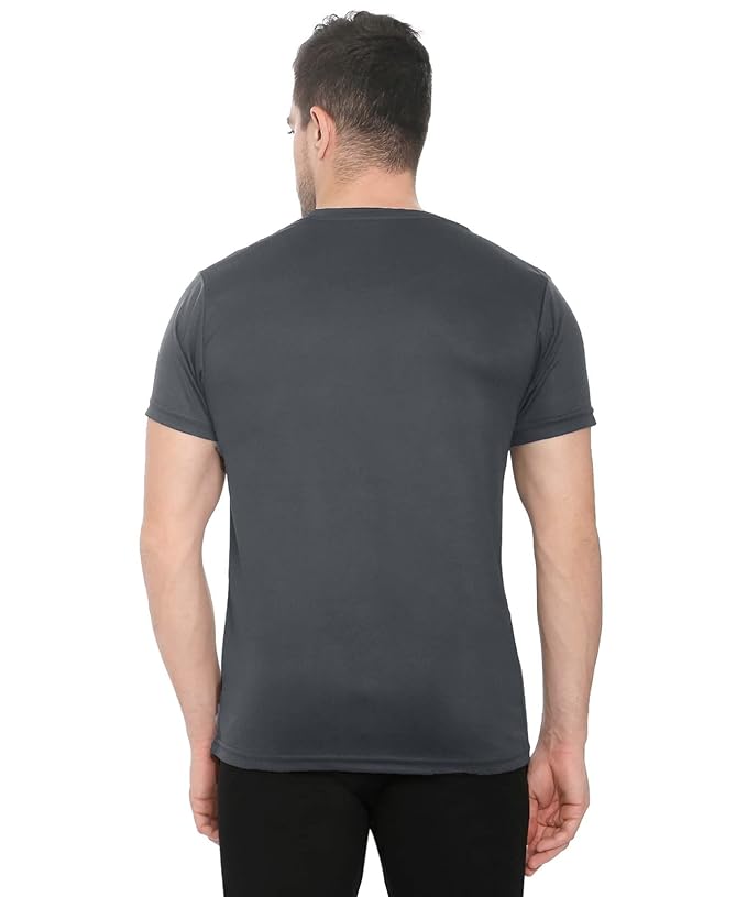 Genx Men's Solid Regular Fit T-Shirt