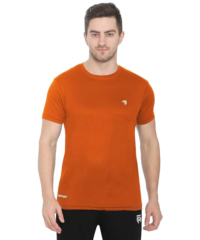 Genx Men's Solid Regular Fit T-Shirt