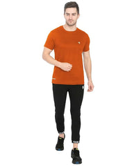 Genx Men's Solid Regular Fit T-Shirt