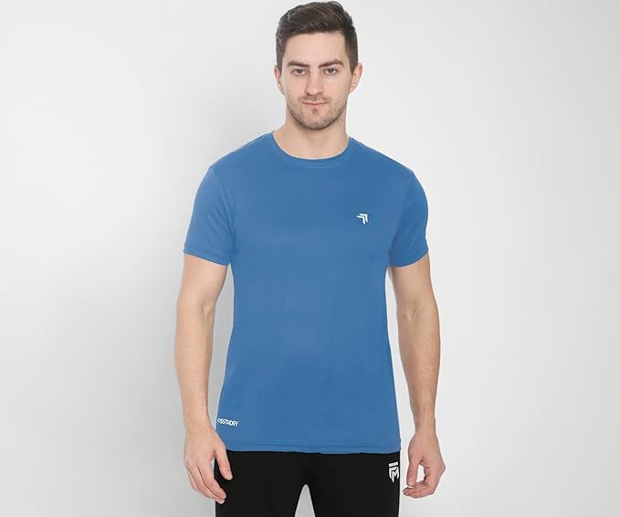 Genx Men's Solid Regular Fit T-Shirt