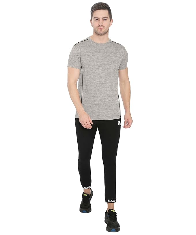 Genx Men's Solid Regular Fit T-Shirt