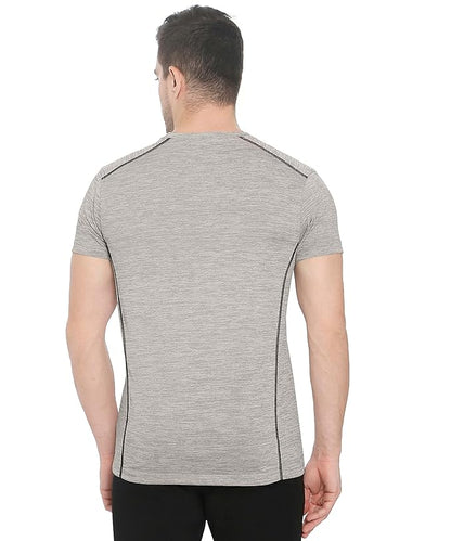 Genx Men's Solid Regular Fit T-Shirt