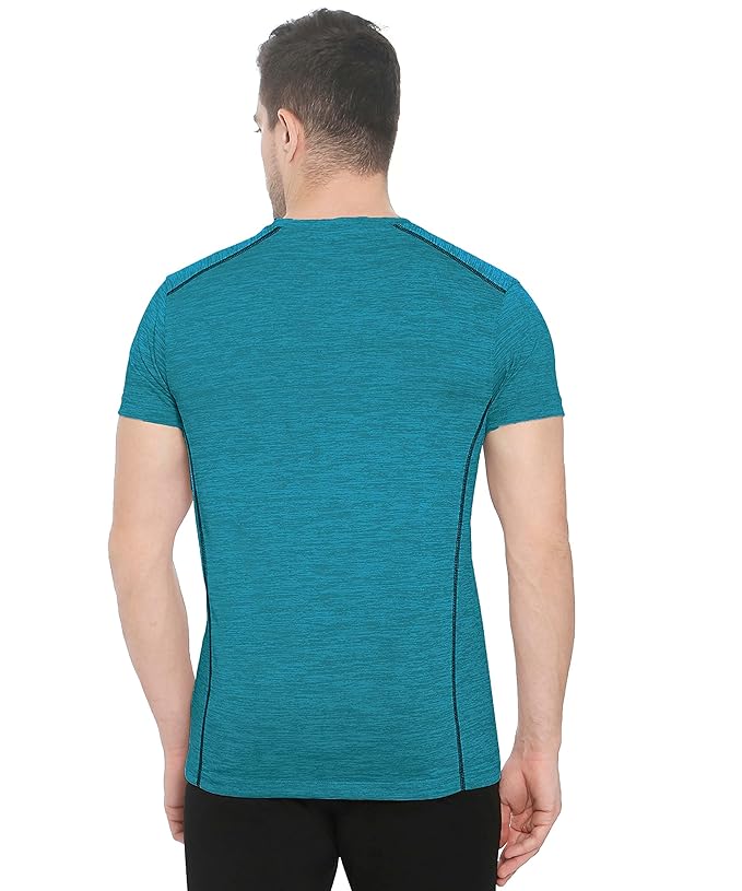 Genx Men's Solid Regular Fit T-Shirt