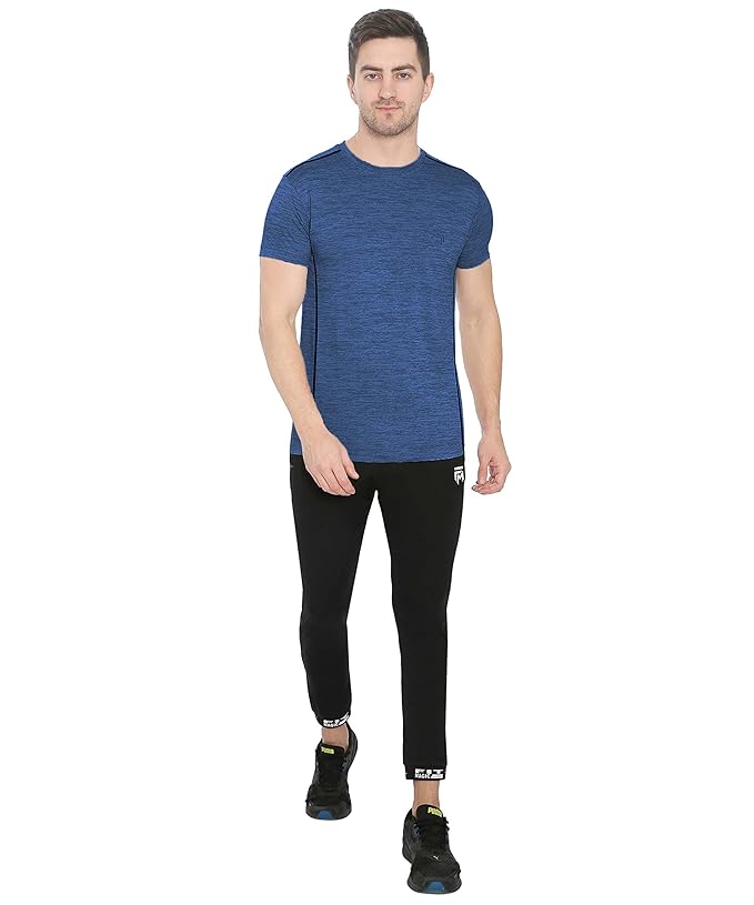 Genx Men's Solid Regular Fit T-Shirt