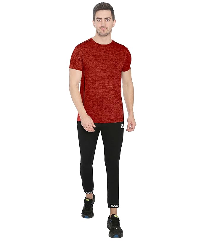 Genx Men's Solid Regular Fit T-Shirt