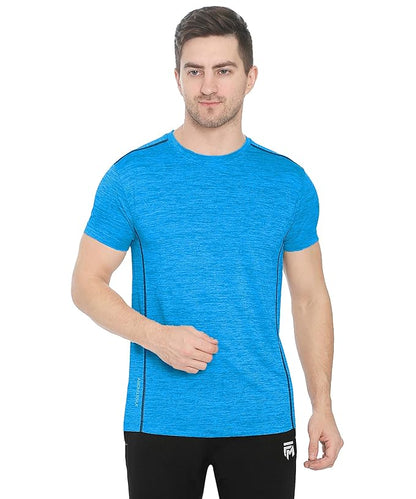 Genx Men's Solid Regular Fit T-Shirt