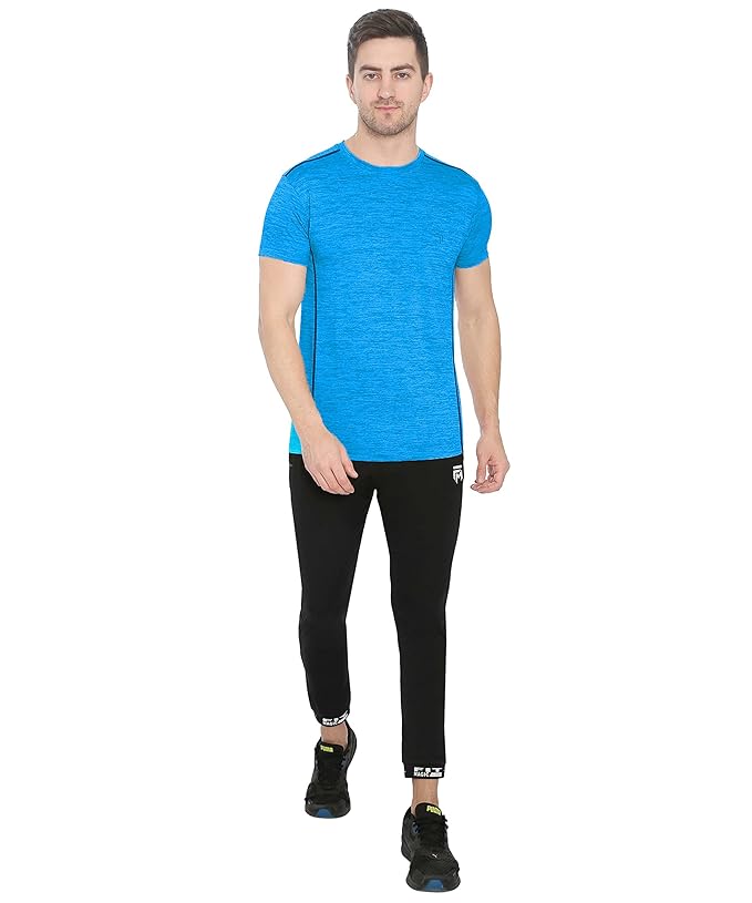 Genx Men's Solid Regular Fit T-Shirt