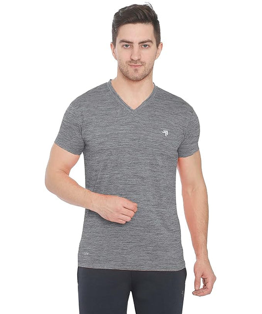 Genx Men's Solid Regular Fit T-Shirt