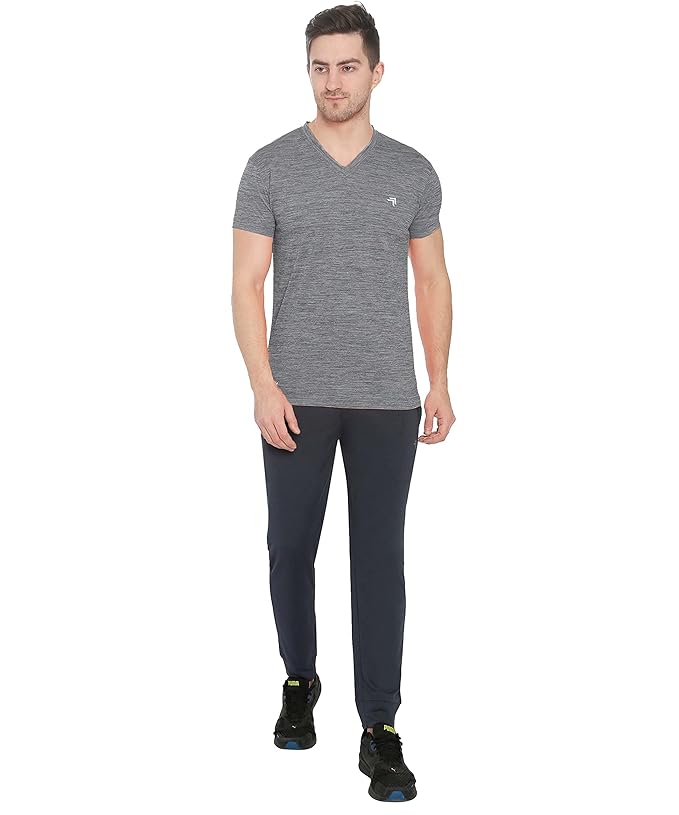 Genx Men's Solid Regular Fit T-Shirt